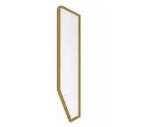 Urinal Partition Divider Screen, Wall Mounted Toilet Partition, Hotel Bathroom Public Places Divider Screen, Translucent Privacy Extender,Gold-15.7x47.2in