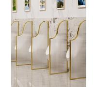 Urinal Partition Divider - Tempered Glass Screen for Men's Public Toilets, Toilet Partition Accessories for Hotels