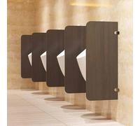 Urinal Partition for Men's Restroom, 90x40cm Wall-mounted Urinal Screen Toilet Partition, Toilet Protection Divider Sheet, for School/Shopping malls/Public Places(Walnut,2pack)