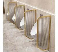 Urinal Partition Screen, Wall-Mounted Translucent Privacy Panel with Metal Border, No Exposed Screws - Ideal for Bars and Offices