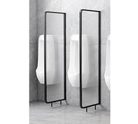 Urinal Partition, Translucent Glass Panels for Public Restrooms, Durable Wall Divider, Urinal Protection Screen, 140cm H x 45cm W, Ideal for Health & Safety