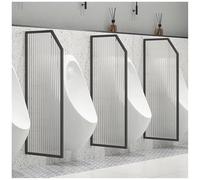 Urinal Partition Urinal Divider Men Urinal Privacy Screen Baffle, Wall Mounted Public Toilet Partition Divider, Urinal Divider Screen Panel For Hotel, Schools, Shopping M,Black-5 Pcs Made in China