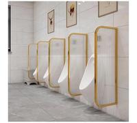 Urinal Partition Urinal Divider Men'S Urinal Privacy Baffle With Tempered Glass, Wall Mounted Public Toilet Partition Divider, Urinal Privacy Screen Baffle For Hotel, Sch,Gold 2-3 Pcs Made in China