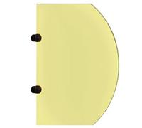 Urinal Partition Wall Kids Toilet Dividerfor Public Restrooms School & Kindergarten Yellow 2-Pack& Easy to Install