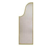 Urinal Partition, Wall-Mounted Urinal Partition, AntiRust Stainless Steel Frame, for public restrooms, and other venues(Gold,3 piece)