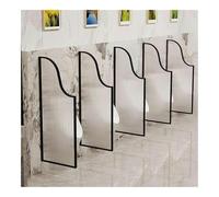 Urinal Partition, Wall-Mounted Urinal Partition, AntiRust Stainless Steel Frame, for public restrooms, and other venues(Black,3 piece)