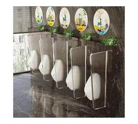 Urinal Partition, Wall-Mounted Urinal Partition, Restrooms Wall-Mounted Protection, for hotels and other venues(Whiite,2 PCS)