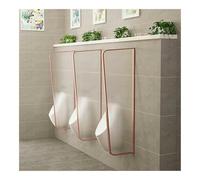 Urinal Partition, Wall-Mounted Urinal Partition, Restrooms Wall-Mounted Protection, for hotels and other venues(Rose Gold,3 PCS)
