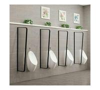 Urinal Partition, Wall-Mounted Urinal Partition, Restrooms Wall-Mounted Protection, for hotels and other venues(Black,3 PCS)