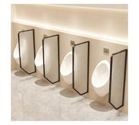 Urinal Privacy Screen Partition,Translucent Toilet Partitions,Wall-Mounted,Suitable for Public Spaces Such As Hotels, Schools, and Shopping Centres(Black,1 PCS)