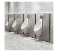 Urinal Privacy Screen Partition,Translucent Toilet Partitions,Wall-Mounted,Suitable for Public Spaces Such As Hotels, Schools, and Shopping Centres(Rose Gold,4 PCS)
