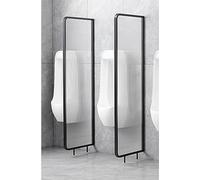 Urinal Privacy Screen, Public Health Partition Translucent Glass Panels, Wall Divider Baffle Barrier, Uri-Partition*2 (H140cm*W45cm)