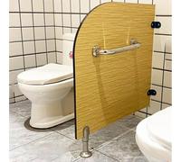 Urinal Privacy Screen with Stainless Brackets for Public Restrooms