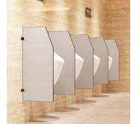 Urinal Privacy Screen with Stainless Steel Fittings for Public Restrooms