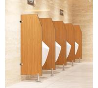 Urinal Privacy Screen with Stainless Steel Fittings for Public Restrooms