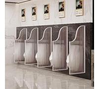 Urinal Privacy Screen with Translucent Glass for Public Restrooms