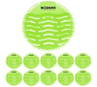 Urinal Screen & Deodorizer (10-pack) by Modern Industrial - Fits Most Top Urinal Brands at Restaurants, Offices, Schools, etc. (Green Mint)