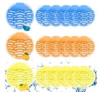Urinal Screen Deodorizer, 18 Packs Urinal Mats, Anti-Splash & Clogging Urinal Pads, Odor Neutralizer Urinal Screens for Most Urinals, Bathroom, Offices, Schools