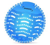 Urinal Screen Deodorizer (24 Pack) Urinal Mats Anti-Splash Toilet Smell Refresher protection for Bathroom Office Stadiums Schools with Free Gloves - 26pcs Blue Ocean Breeze