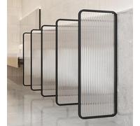 Urinal Screen Partitions for Men's Restrooms, Wall-Mounted Privacy Separators, Durable Glass Divider Panels, 5-Pack Toilet Accessories