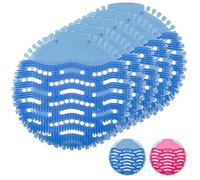 Urinal Screen Splash Mats, Scented Toilet Deodorizer and Urinal Splash Guards for Men’s Toilet (Ocean Mist Blue - Pack of 5)