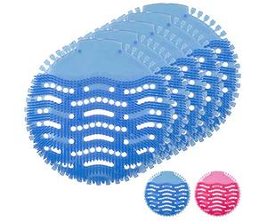 Urinal Screen Splash Mats, Scented Toilet Deodorizer and Urinal Splash Guards for Men’s Toilet (Ocean Mist Blue - Pack of 5)