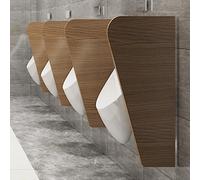 Urinal Screen Toilet Partition, Adult Urinal Baffle Hotel/Public Restroom Waterproof Urinal Partition Divider Screen, for Schools/Shopping Malls/Public Places (Color : Brown, Size : 1Pcs)
