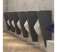 Urinal Screen Toilet Partition, Adult Urinal Baffle Hotel/Public Restroom Waterproof Urinal Partition Divider Screen, for Schools/Shopping Malls/Public Places (Color : Gray, Size : 2Pcs)