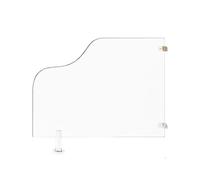 Urinal Screen Toilet Partition， Bathroom Partition Floor-Mounted Stainless Steel White 60x60-80cm for Schools Public Places(White4pcs,23.6in/60cm)