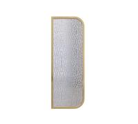 Urinal Screen Toilet Partition， Urinal Privacy Screen Wall-Mounted Tempered Glass Stainless Steel Partition Black/Gold 120x40cm(Gold,3pcs)