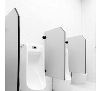Urinal Screen Toilet Partition, Wall-Mounted Men's Urinal Divider Privacy Partition Screen, for Schools/Shopping Malls/Public Places/kindergartens/Offices (2pcs)