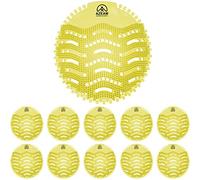 Urinal Screens Deodorizer,10 Packs Anti Splash Urinal Mats tablets Pads Bulk Urinal Deodorizer For Toilet,Bathroom, Restaurants, Offices, Schools, Etc.Fits Most Top Urinal Brands(Yellow Lemon Scented)