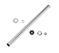 Urinal Straight Pipe Kit and Decorative Cover with Rubber Gasket | Metal Construction with Sealing Ring and Decorative Cap, Easy Installation for Urinal Repair, Suitable for Cistern Buttons