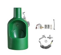 Urinals for Men Ceramic, Wall Mens Urinal Bottle Shape with Automatic Sensing, with Spray Gun for Bathrooms, Hotels, Shopping(Green)