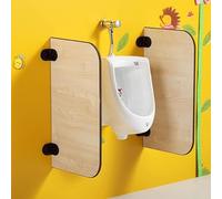 Urinals partition for Men 2pcs Children Urinal Privacy Screen, School Kindergarten Toilet Wooden Partition, Public Toilet Partition, Wall Mounted Men Urinal Privacy Partition(L350mm*H800mm)