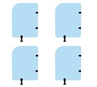 Urinals partition for Men Kindergartens Urinal Screen Toilet Partition, Children's Urinal Partition, Urinal Privacy Screen, Suitable For Schools And Public Places(Blue 4pcs,60x90cm)