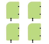 Urinals partition for Men Kindergartens Urinal Screen Toilet Partition, Children's Urinal Partition, Urinal Privacy Screen, Suitable For Schools And Public Places(Green 4pcs,60x90cm)