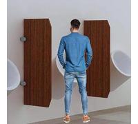 Urinals partition for Men Wooden Toilet Privacy Partition, Urinal Privacy Screen, Wall Mounted Urinal Partition Board, Urinal Partition Extender, Suitable For Schools, Shopping Malls, Etc(3pcs)