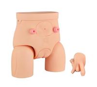 Urinary Catheterization Model, Interchangeable Male and Female Manikin Nursing Practice Simulator for Students & Nurses, PVC Material