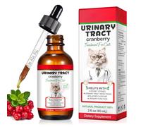 Urinary Tract Infection Treatment for Cats, Cat Urinary Tract , Natural UTI Treatment Supplement Drops with Cranberry, Support Healthy Kidney & Bladder, 60ml