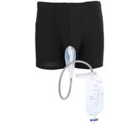 Urine Bag Incontinence Pants, Silicone Adults Man Elderly Pee Bag Urinal Wearable Leak Proof Urinal System Urinary Drainage Stabilizatio Device Prevent Embarrassing For Men Elder ( Size : Small (52-76