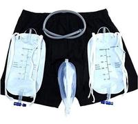Urine Bag, Wearable Urine Bag Incontinence Pants For Men Portable Leak Proof Urine Funnel Prevent Embarrassing For Men Elder Spill Proof Collector Urine System Holder Bag ( Size : Large (86-100cm) )