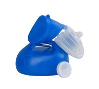 Urine Bottle，Male Urinal Urinals for Men, Male Urinal Bottles with Spill Proof Nighttime Use Pee Bottle, Unisex Portable Pee Container Long Tube with Lid Pee Jug(Blue)