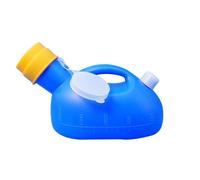 Urine Bottle，Male Urinal Urinals for Men Spill Proof Nighttime for Seniors Durable Bedside Pee Jug Large Capacity Portable Pee Bottle Container with Independent Drain(Blue Soft Mouth)
