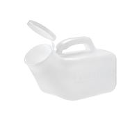 Urine Bottles Male， 1 x | Male Urinal Bottle | 1000ml | White Secure Cap | Measuring Scale | Easy Grip Handle | Pack of
