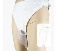 Urine Collection Bag for Bedridden with 2 Urine Bags Reusable Silicone Urinal Urinary Drainage Bag System Wearable Urine Bag Portable Wearable Collection (Women)