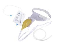 Urine Collector Bag, Urinal Pee Holder, Catheter Wearable Bag Incontinence Pant Pants Male System with Collection Portable Leak Proof Leg Silicone Urinals Holder Urination Devices (Man)