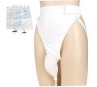 Urine Collector for Men 1 Set Comprehensive Male Urine Collection Kit Includes Fixing Underwear, Silicone Funnel, Conduit, 1000ml & 2000ml Bag for Bedridden Patient