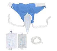 Urine Drainage Bag, 1000ML 2000ML Silicone Urine Collector Urinal Pee Holder Wearable Incontinence Pants Reusable Adjustable Male Urine Collection Bag Leak Proof Leg Pee Catheter Holder for Elder