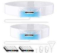 Urine Test Complete Kit, 34 inch Concealed Urine Storage Belt with 3oz Sample Bag, Portable Urinal Test Kit with 10pcs Temperature Strip, 1 x Silicone Funnel, 2 x tubing Cap, for Home Use